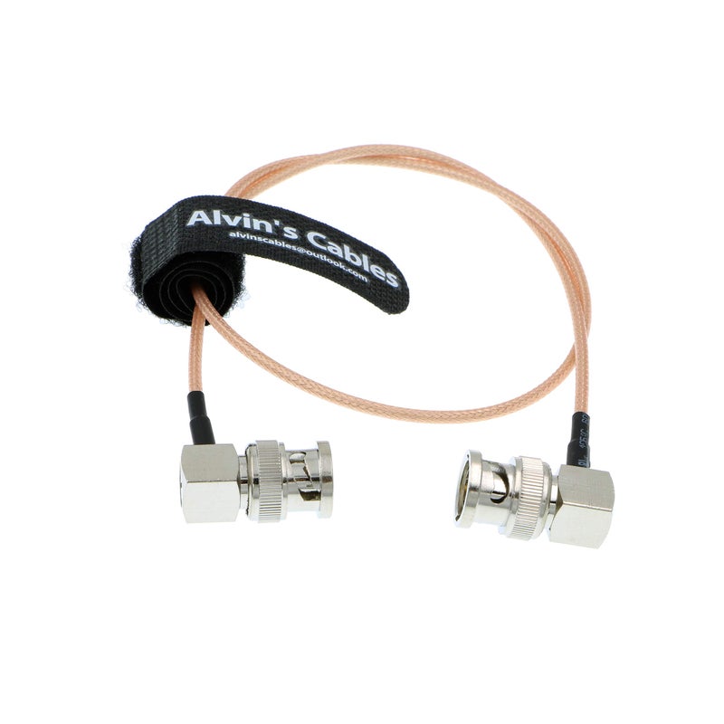 Alvin's Cables SDI Cable 3G HD SDI Cable Right Angle BNC for Sony FS5| FS7| FX6, Atomos Shogun Inferno, Atomos Ninja 50CM|19.7inches - Image 2